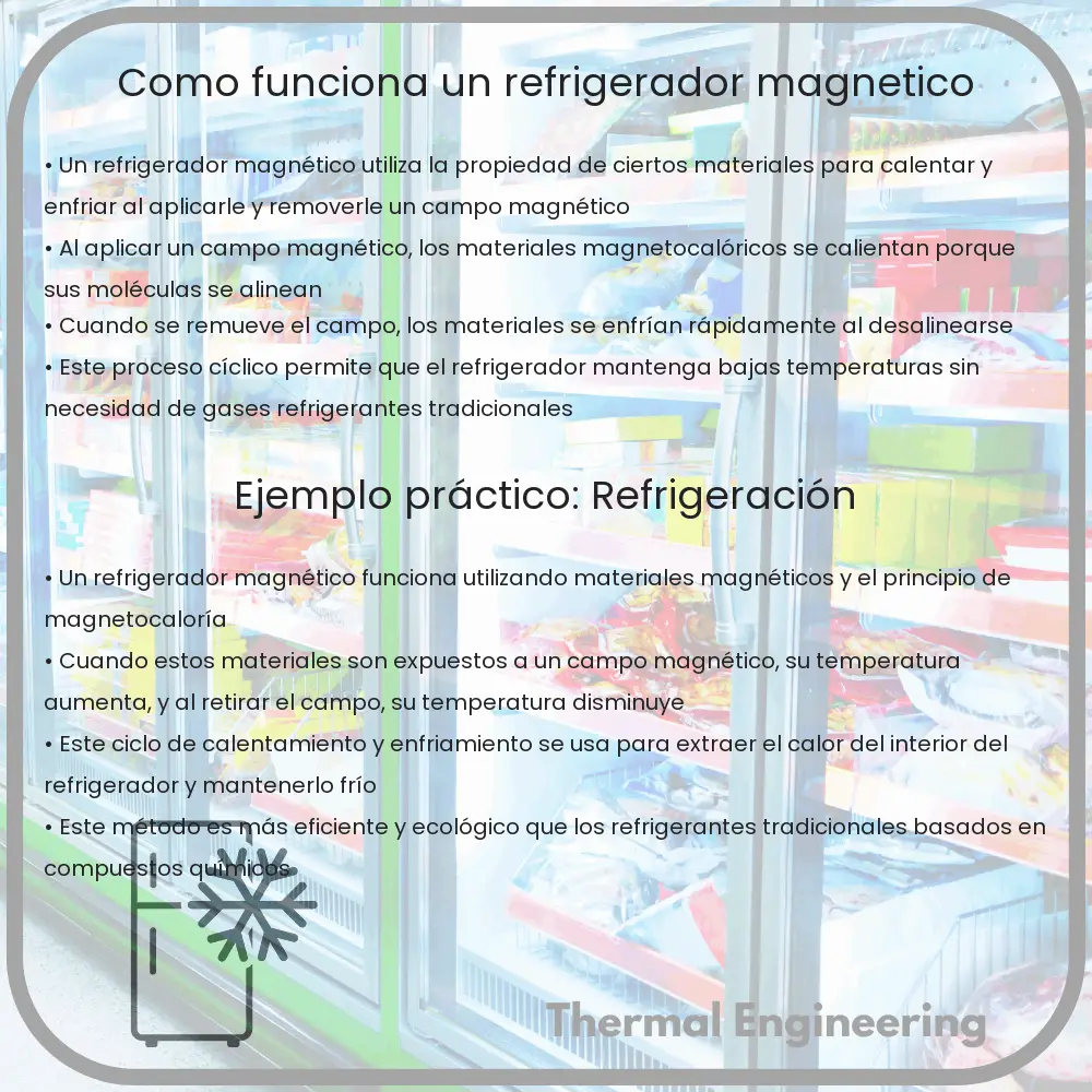 ¿Cómo funciona un refrigerador magnético?