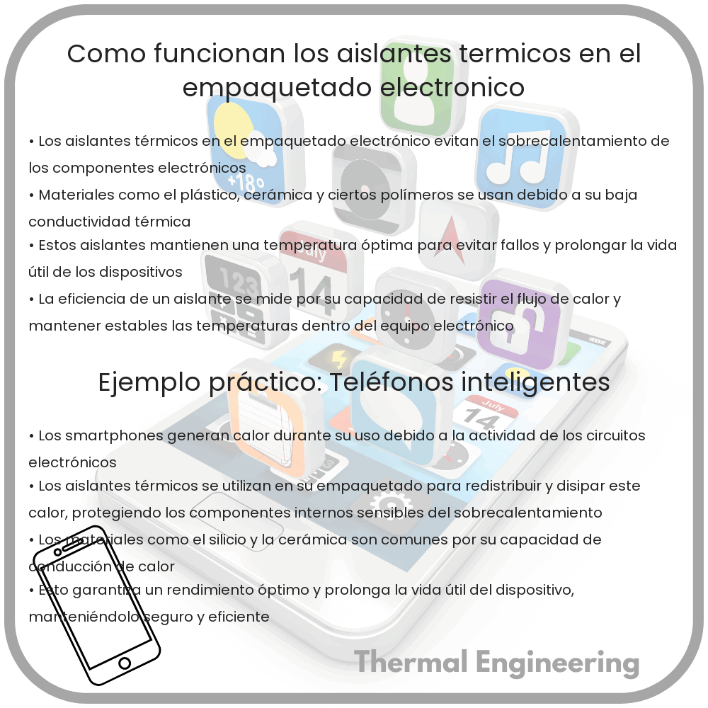 ¿Cómo funcionan los aislantes térmicos en el empaquetado electrónico?