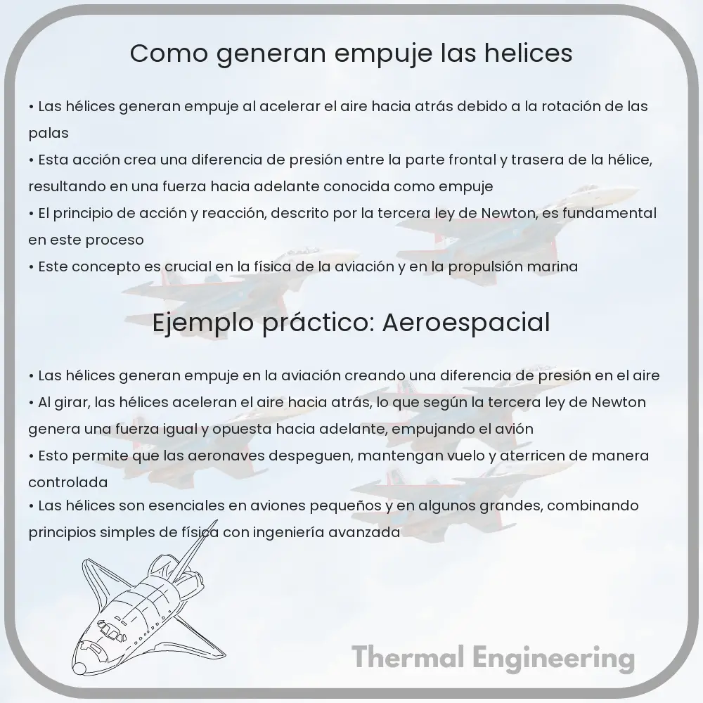 ¿Cómo Generan Empuje las Hélices?