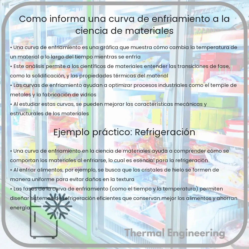 ¿Cómo informa una curva de enfriamiento a la ciencia de materiales?