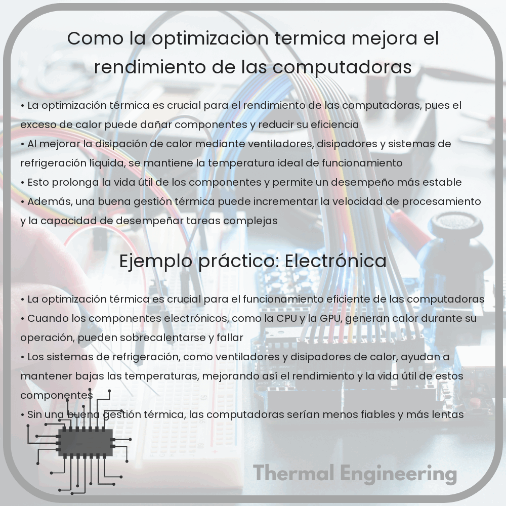 Cómo la optimización térmica mejora el rendimiento de las computadoras