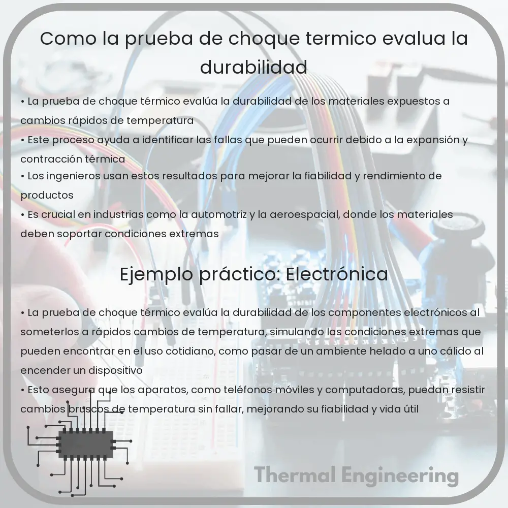 Cómo la prueba de choque térmico evalúa la durabilidad