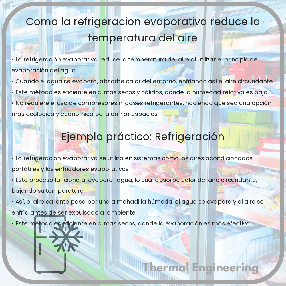 Cómo la refrigeración evaporativa reduce la temperatura del aire