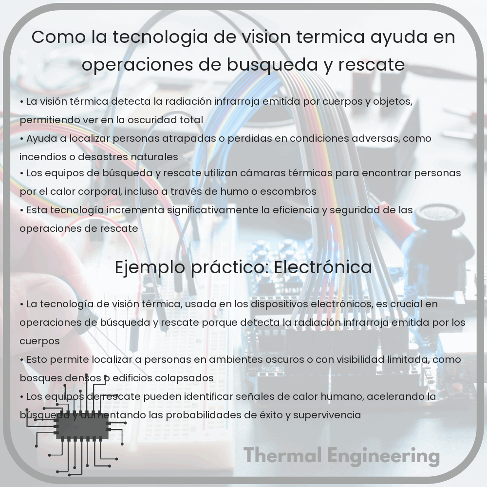 Cómo la tecnología de visión térmica ayuda en operaciones de búsqueda y rescate