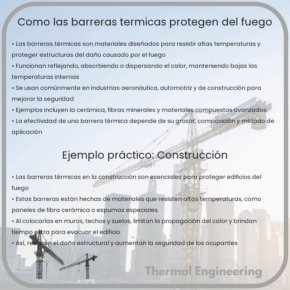 Cómo las barreras térmicas protegen del fuego