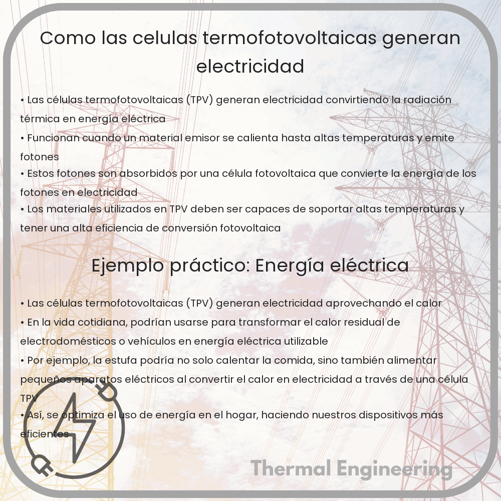 Cómo las células termofotovoltaicas generan electricidad