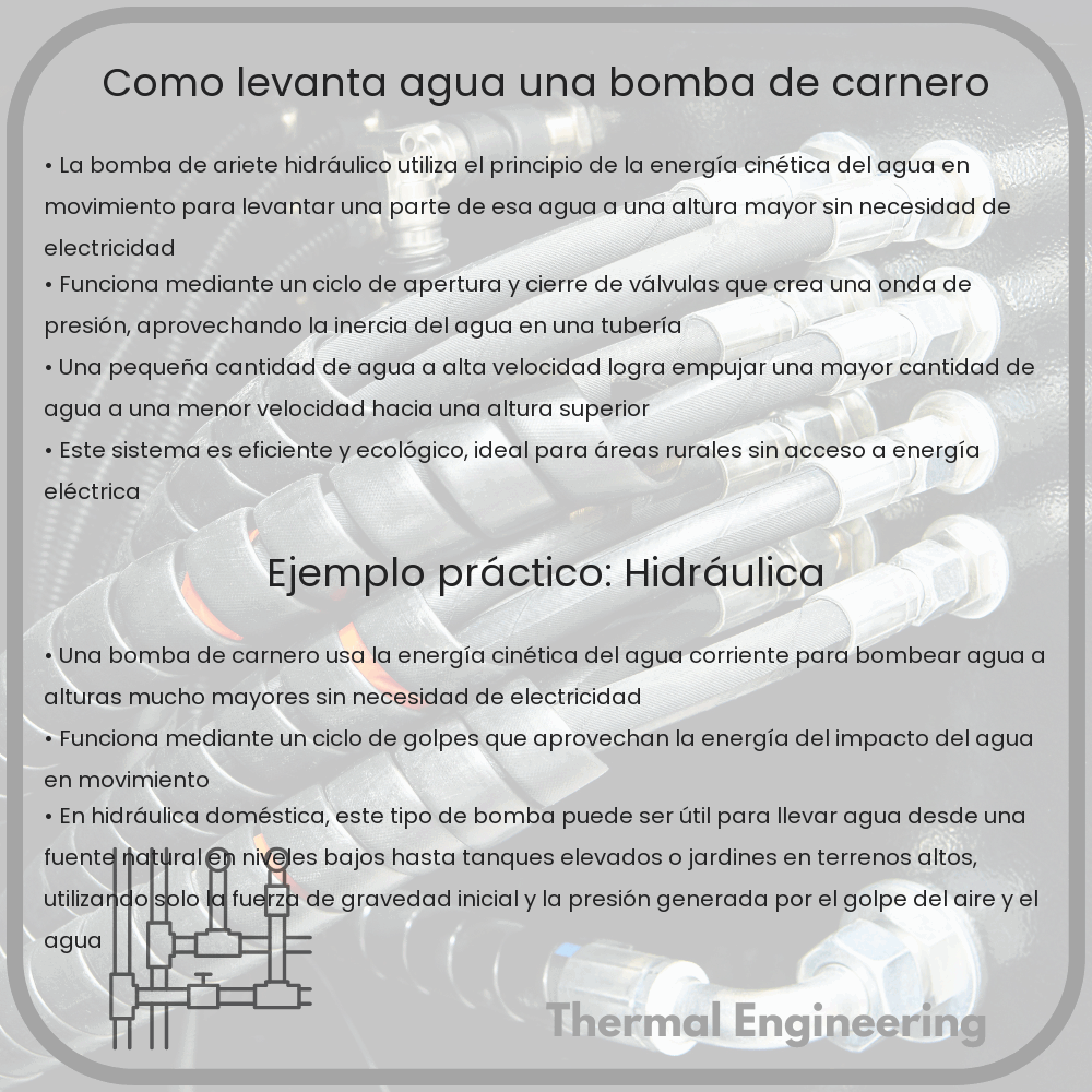 ¿Cómo Levanta Agua una Bomba de Carnero?