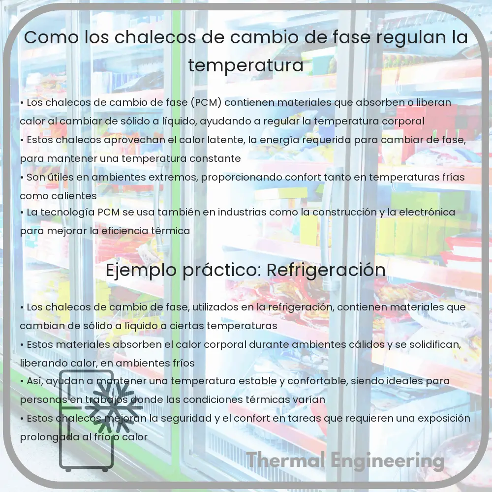 Cómo los chalecos de cambio de fase regulan la temperatura