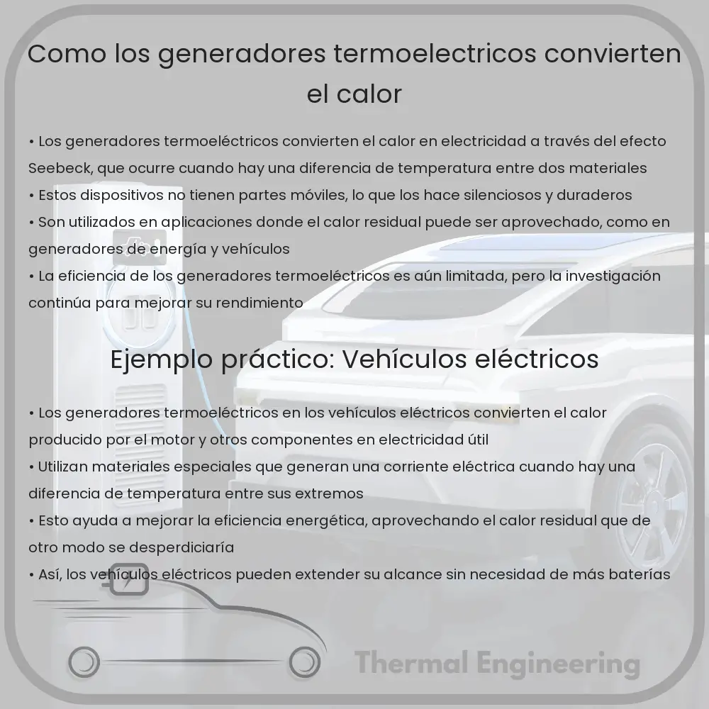 Cómo los generadores termoeléctricos convierten el calor