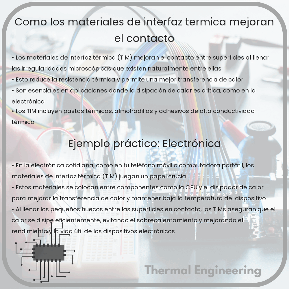 Cómo los materiales de interfaz térmica mejoran el contacto