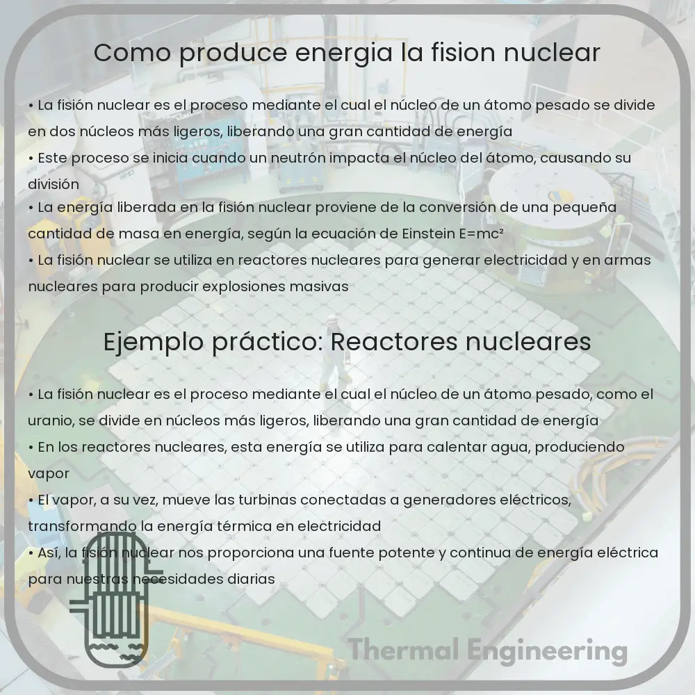 ¿Cómo produce energía la fisión nuclear?