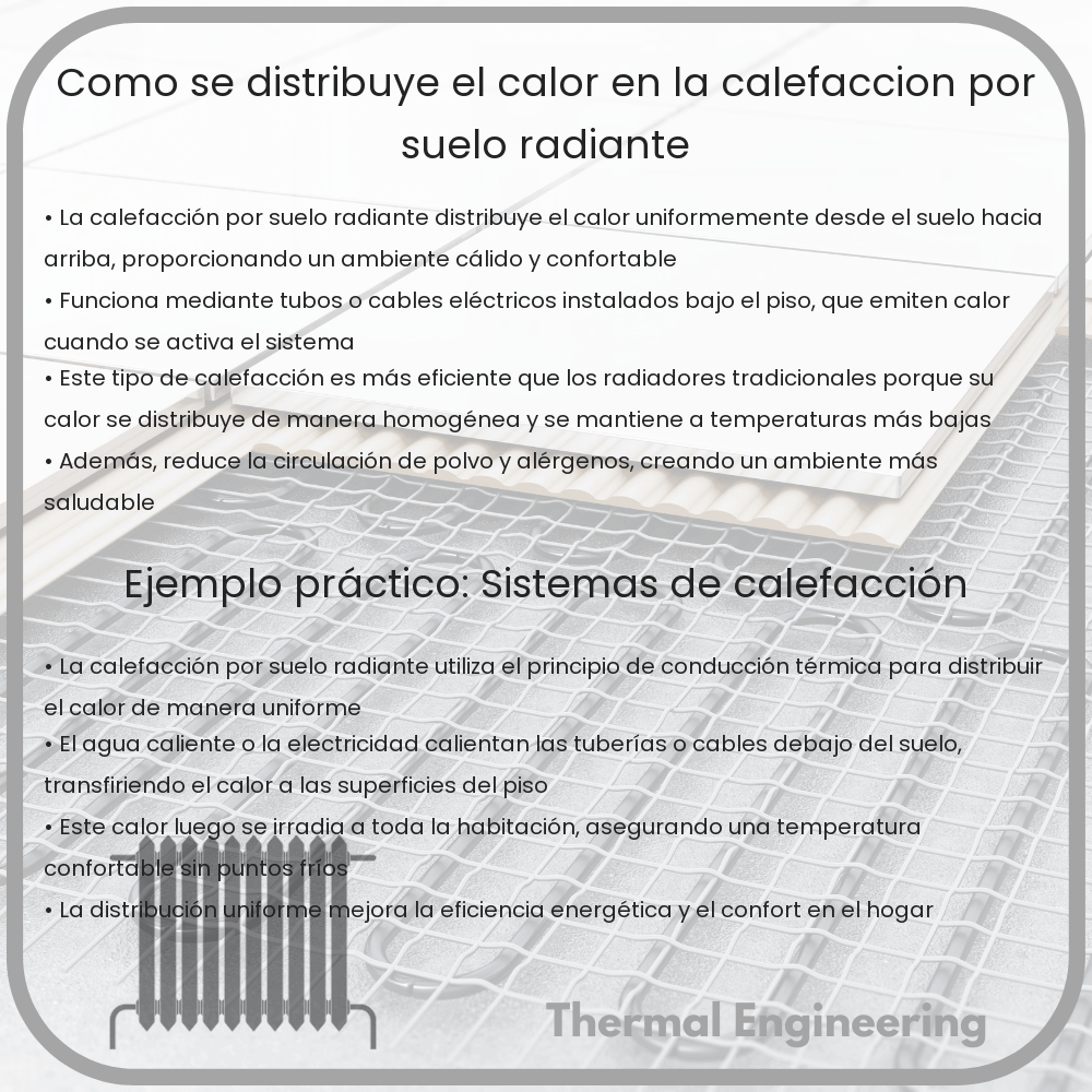 ¿Cómo Se Distribuye el Calor en la Calefacción por Suelo Radiante?