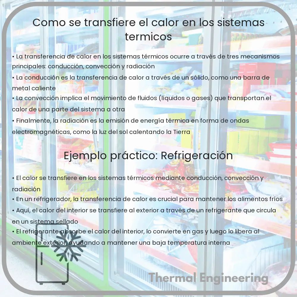 Cómo se Transfiere el Calor en los Sistemas Térmicos