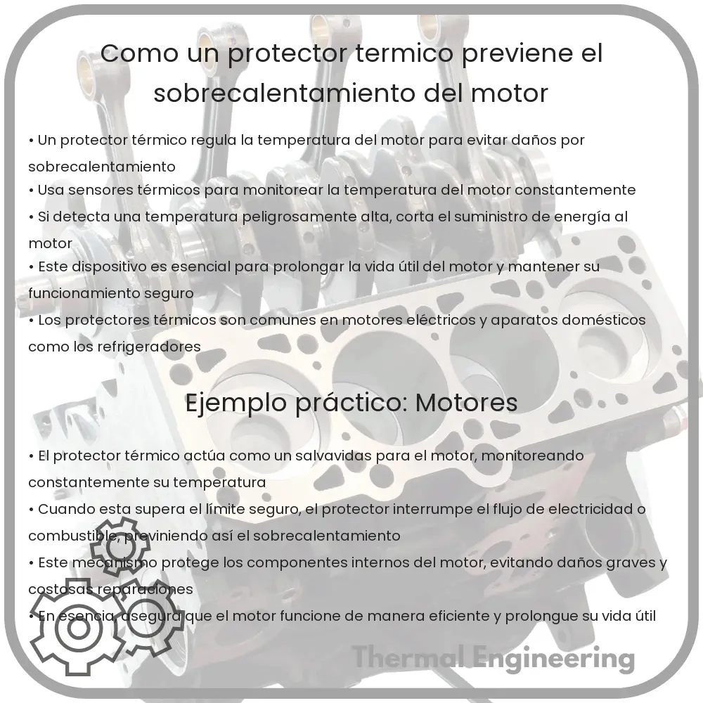 Cómo un protector térmico previene el sobrecalentamiento del motor