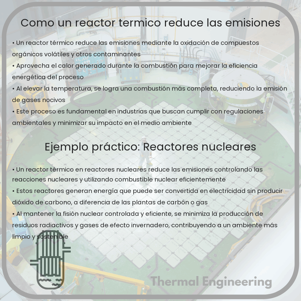 Cómo un reactor térmico reduce las emisiones