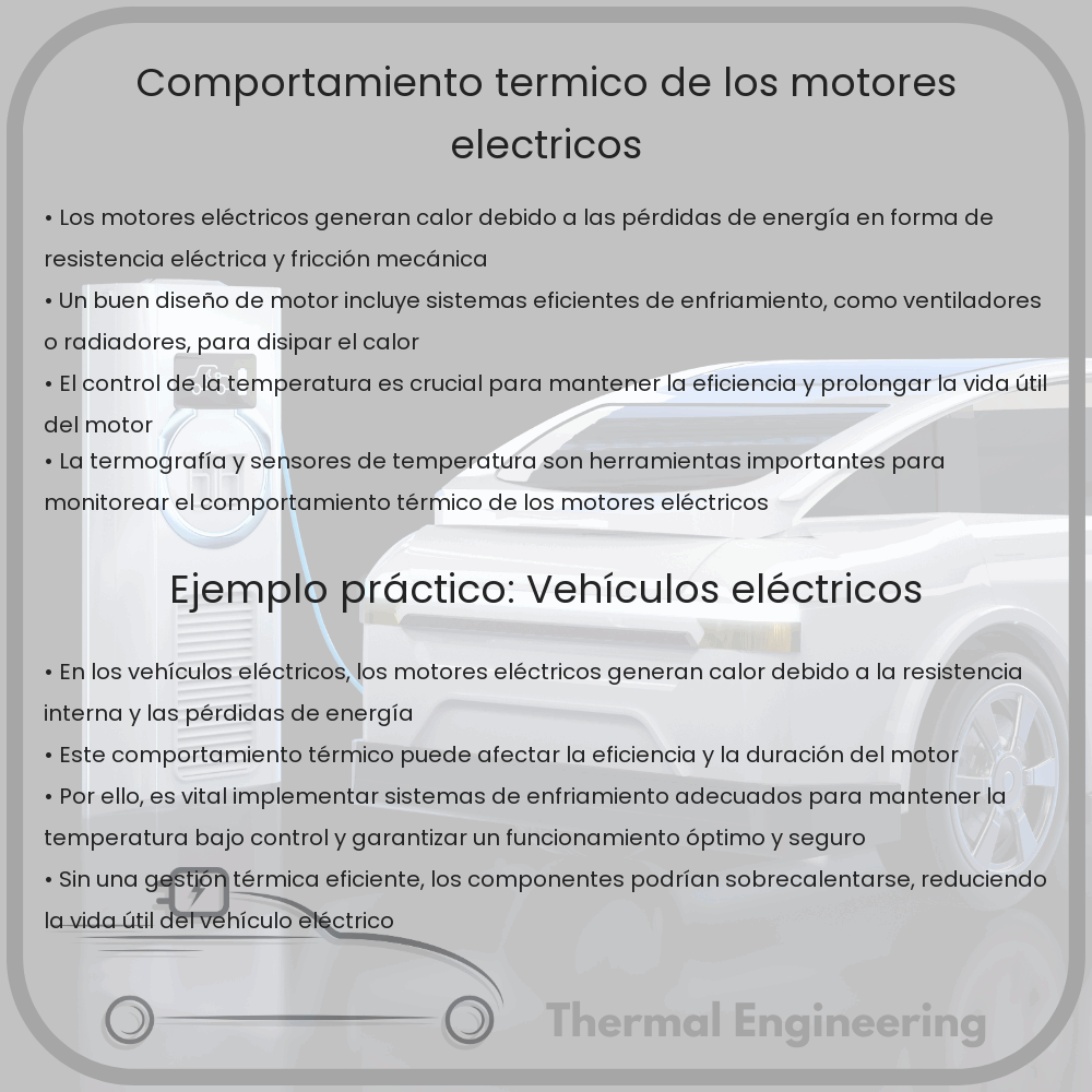 Comportamiento térmico de los motores eléctricos