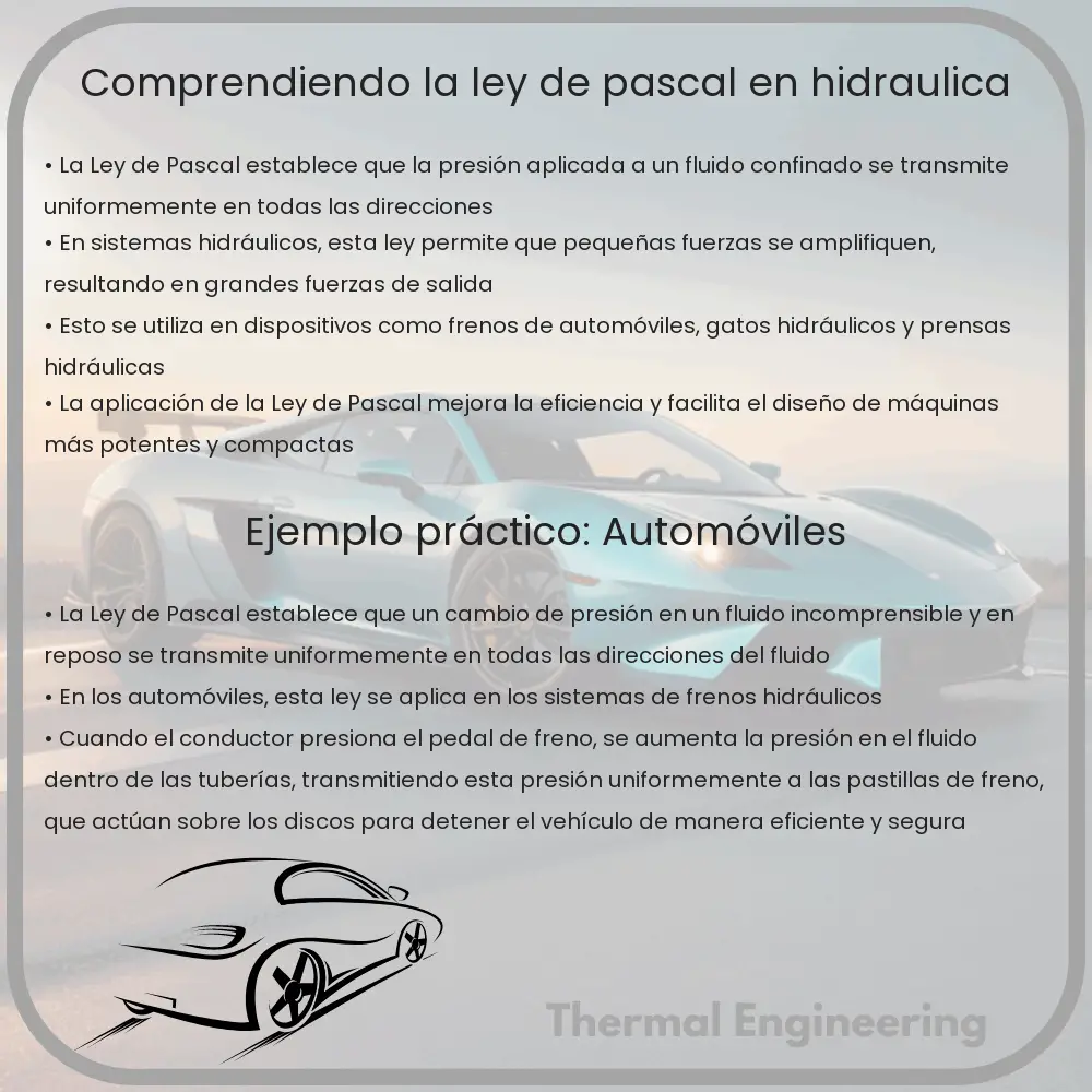 Comprendiendo la Ley de Pascal en Hidráulica