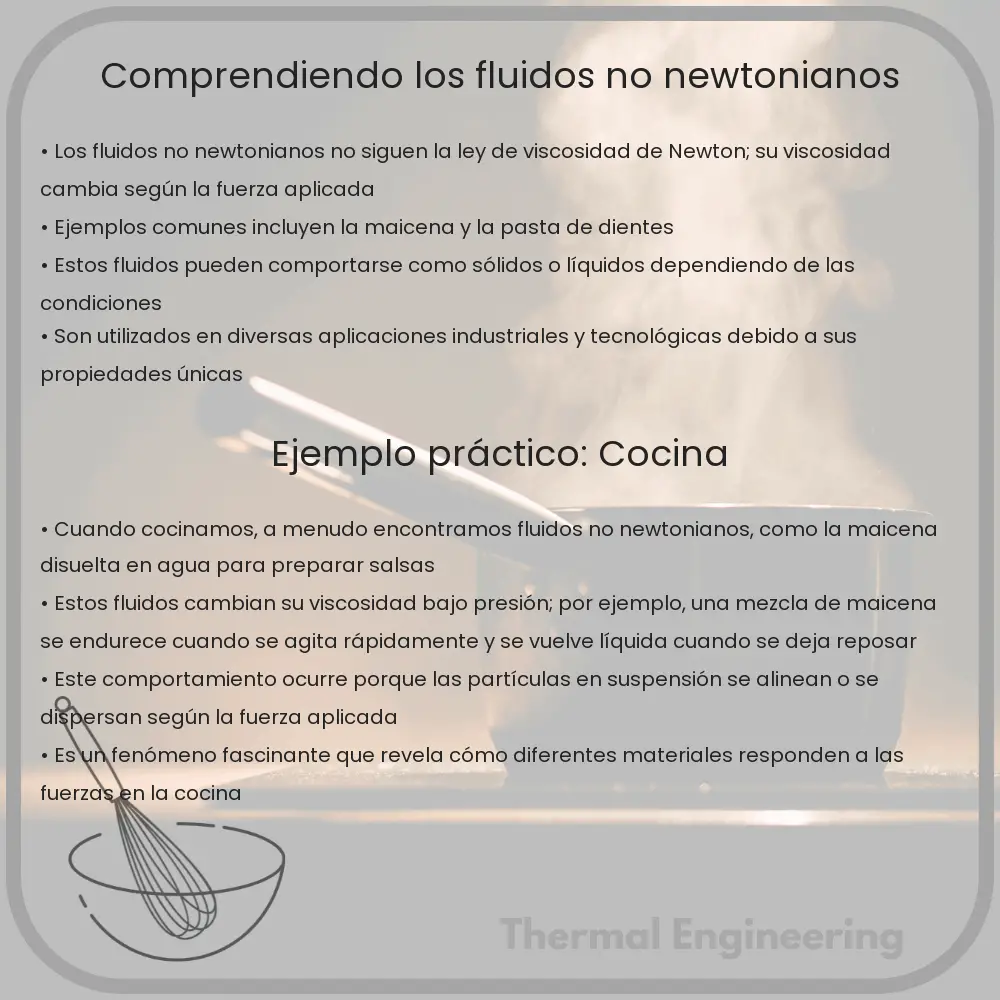 Comprendiendo los Fluidos No Newtonianos
