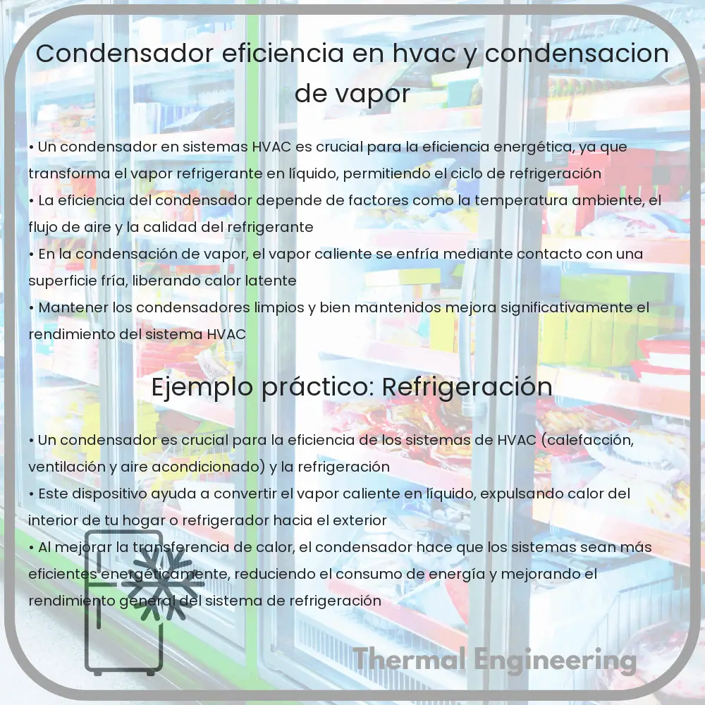 Condensador | Eficiencia en HVAC y Condensación de Vapor
