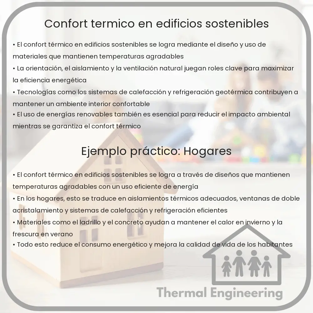 Confort térmico en edificios sostenibles