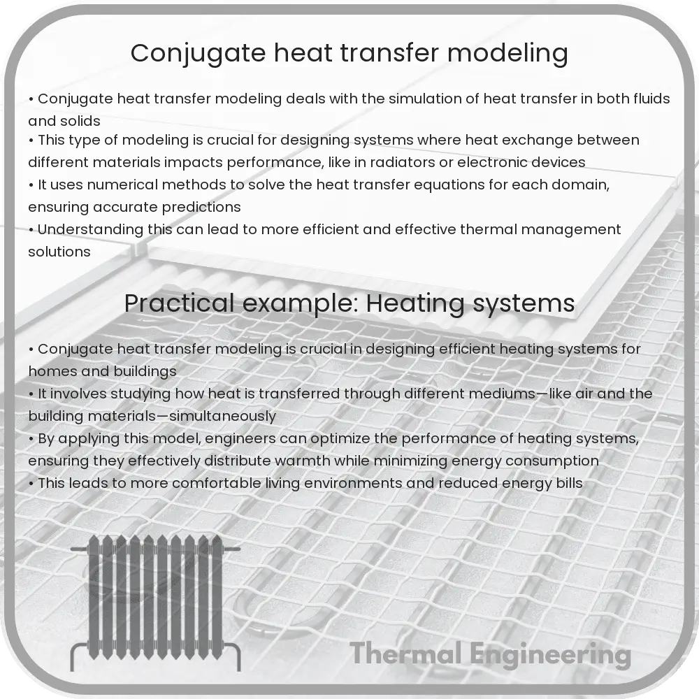 Conjugate heat transfer modeling