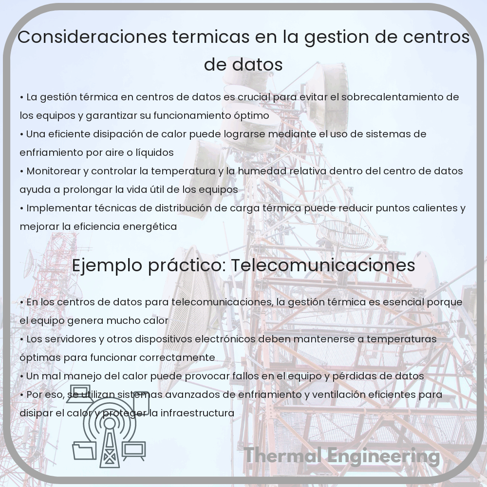 Consideraciones térmicas en la gestión de centros de datos
