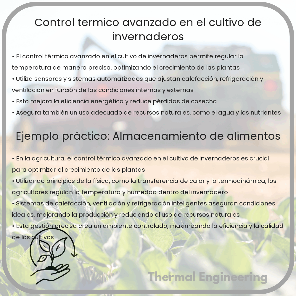 Control térmico avanzado en el cultivo de invernaderos