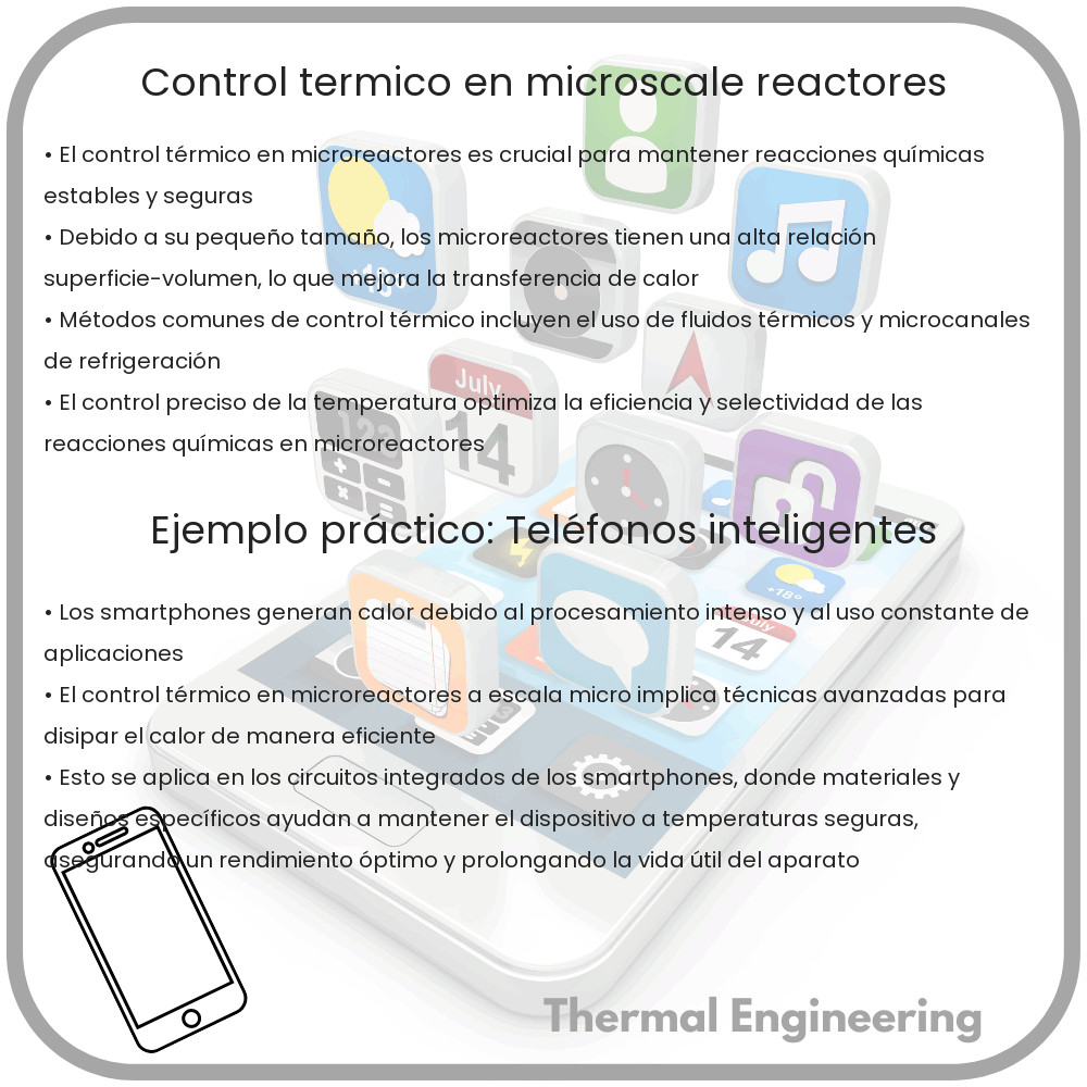 Control térmico en microscale reactores