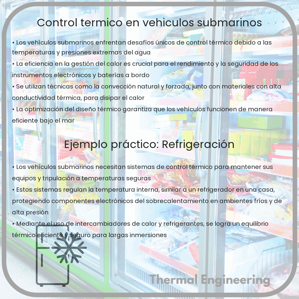 Control térmico en vehículos submarinos