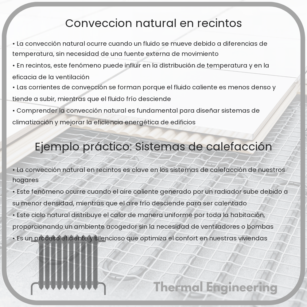 Convección natural en recintos