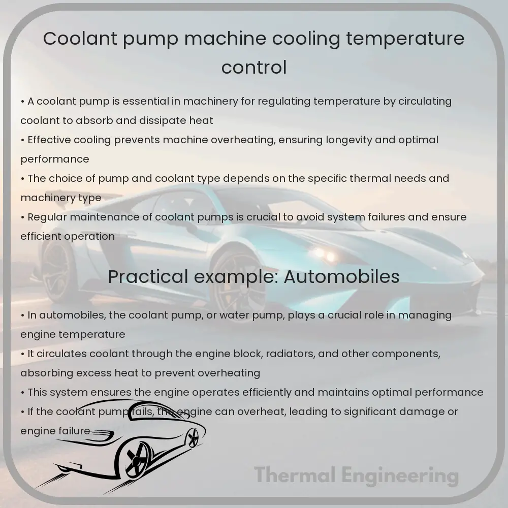 Coolant Pump | Machine Cooling & Temperature Control
