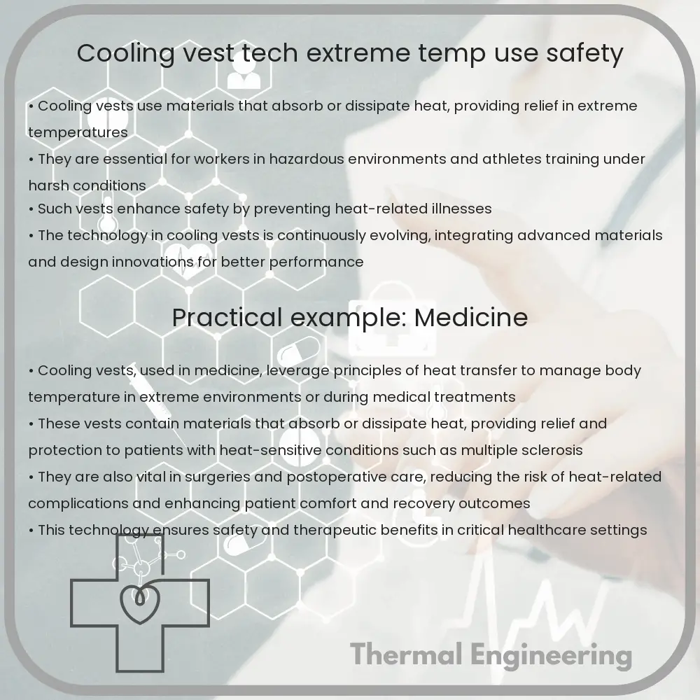 Cooling Vest | Tech, Extreme Temp Use, Safety
