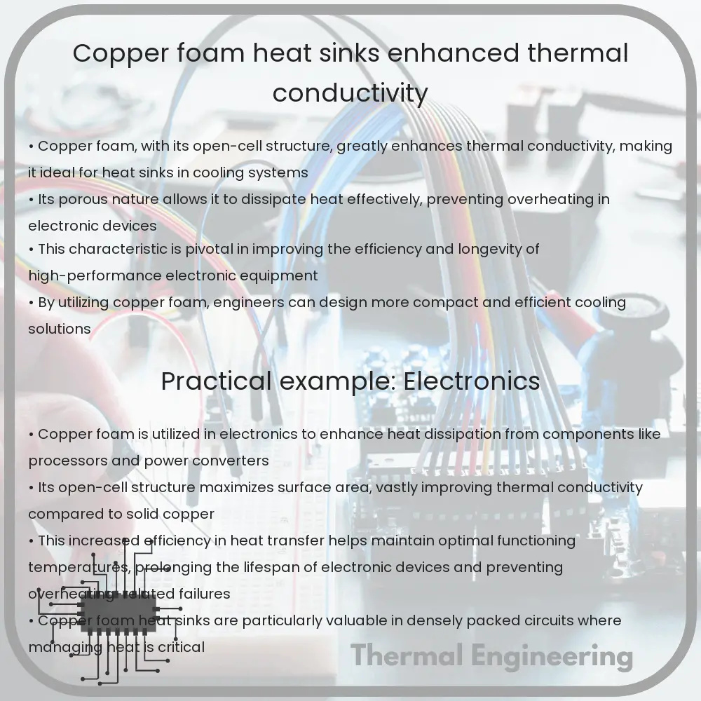 Copper Foam Heat Sinks, Enhanced Thermal Conductivity