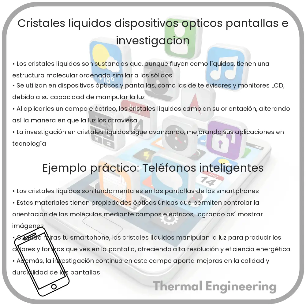 Cristales Líquidos | Dispositivos Ópticos, Pantallas e Investigación