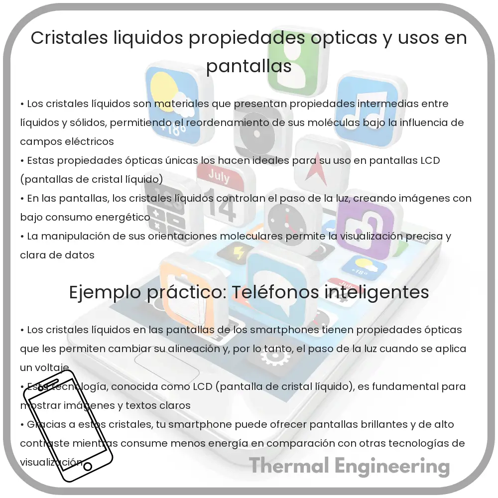 Cristales Líquidos | Propiedades Ópticas y Usos en Pantallas