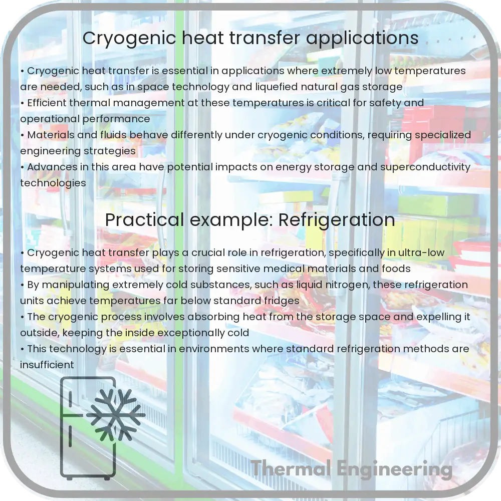 Cryogenic heat transfer applications