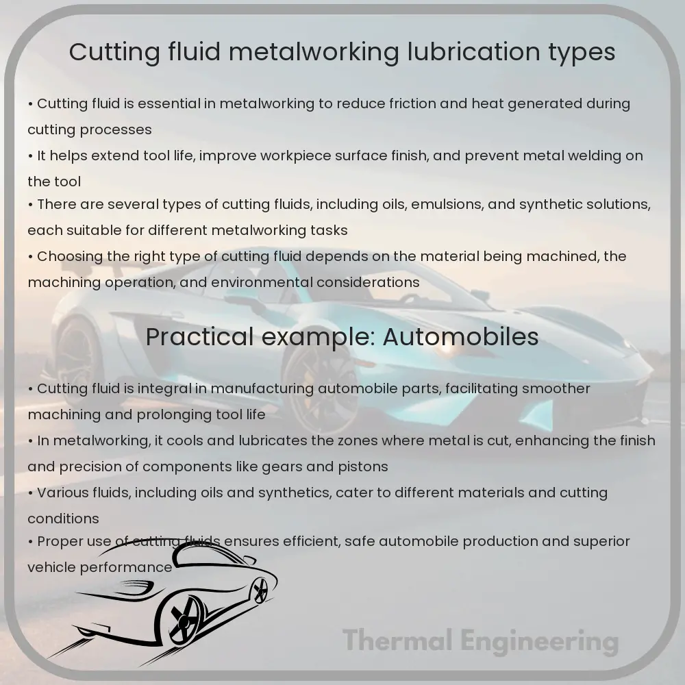 Cutting Fluid | Metalworking, Lubrication & Types