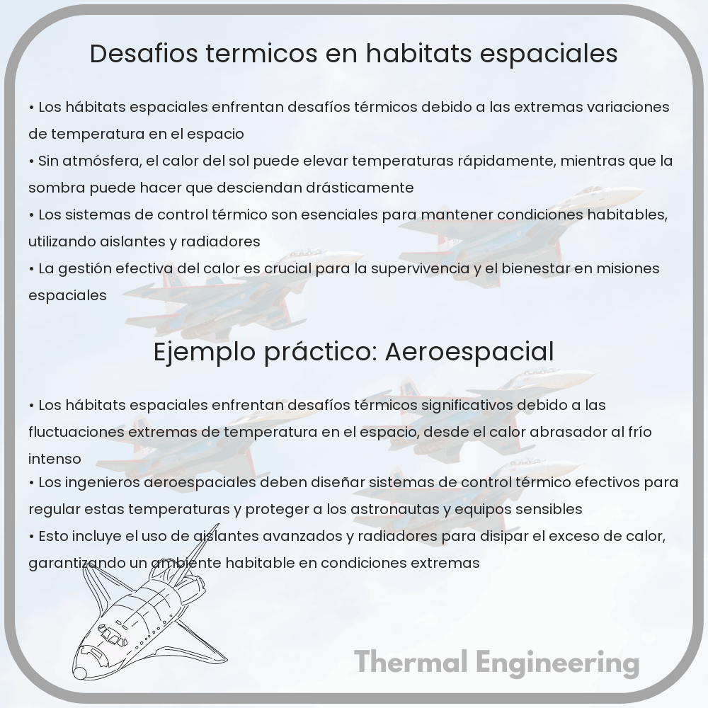 Desafíos térmicos en hábitats espaciales