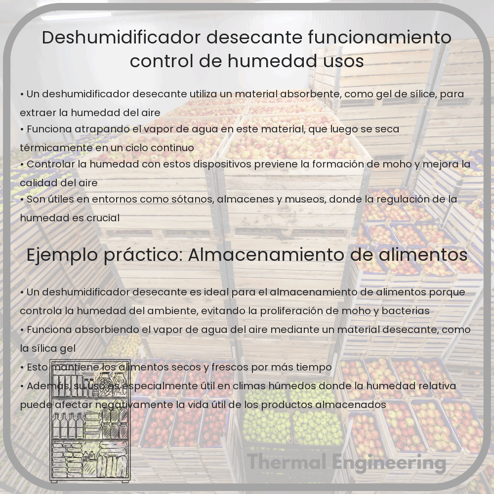 Deshumidificador Desecante | Funcionamiento, Control de Humedad, Usos