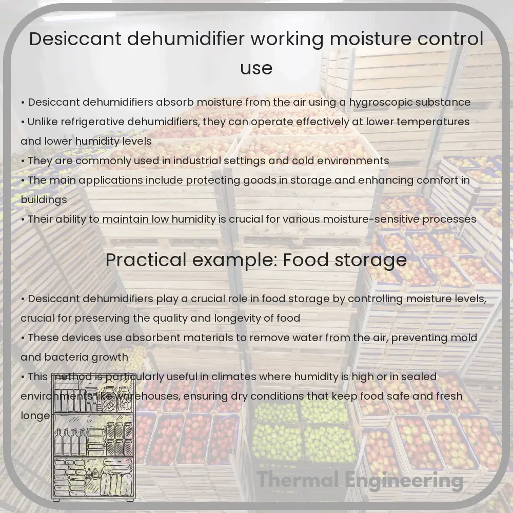 Desiccant Dehumidifier | Working, Moisture Control, Use