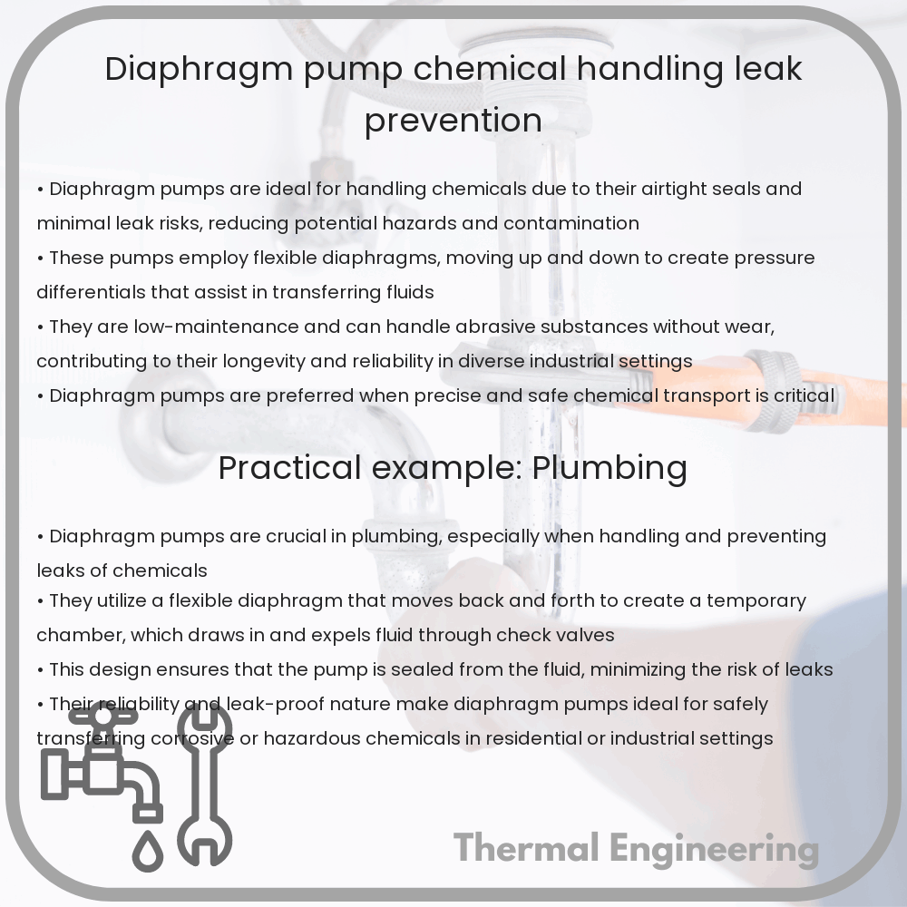 Diaphragm Pump | Chemical Handling, Leak Prevention