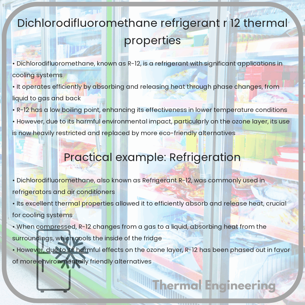 Dichlorodifluoromethane | Refrigerant R-12, Thermal Properties