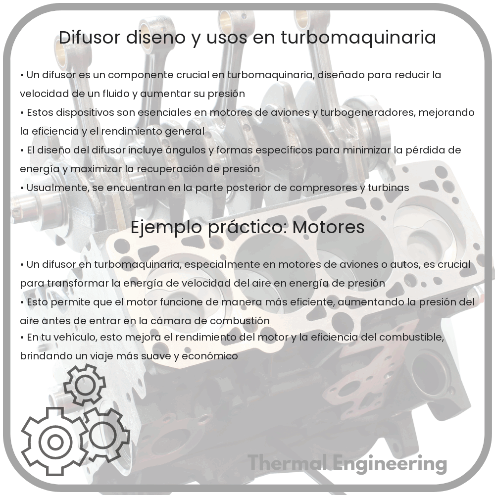 Difusor | Diseño y Usos en Turbomaquinaria