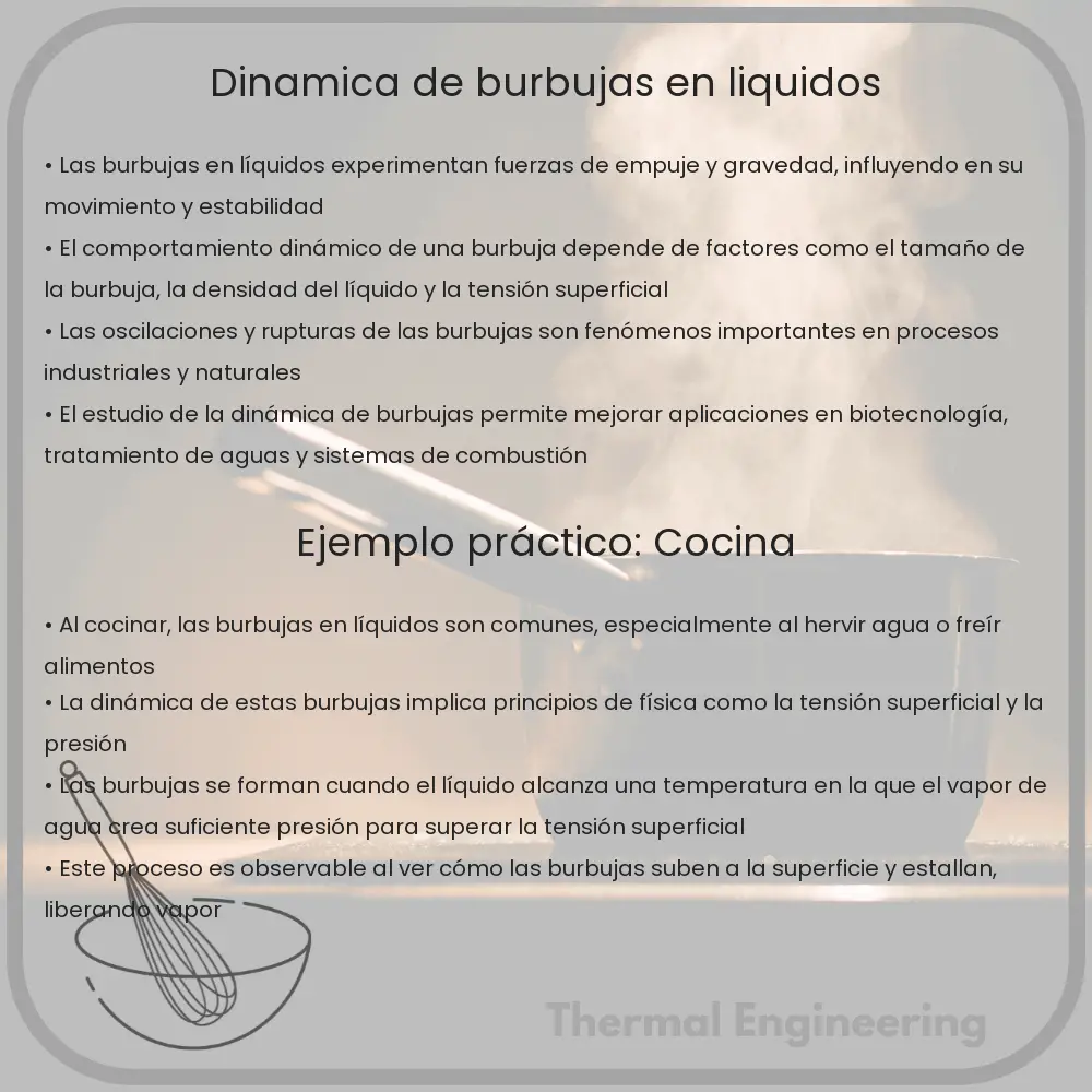 Dinámica de burbujas en líquidos