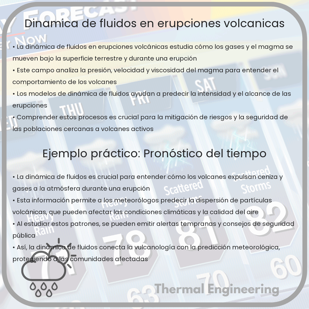 Dinámica de fluidos en erupciones volcánicas