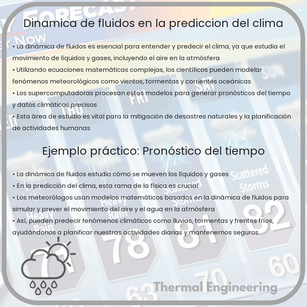 Dinámica de Fluidos en la Predicción del Clima