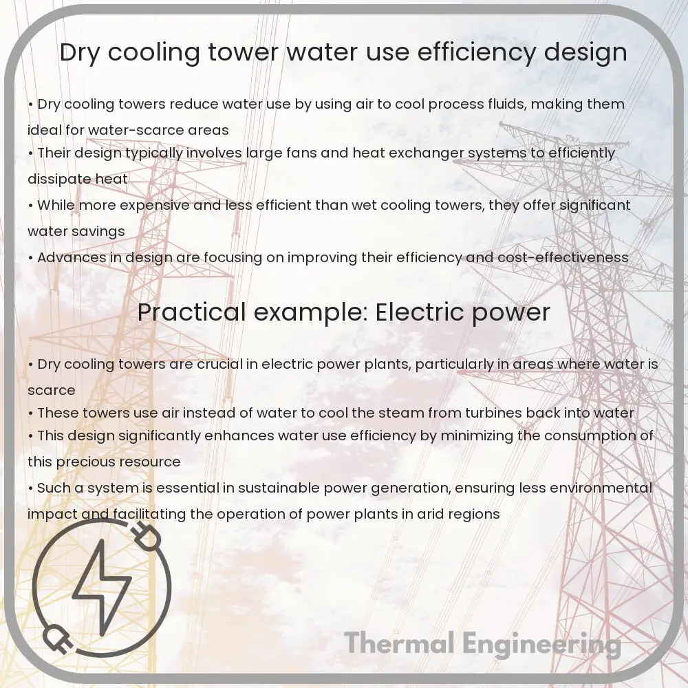 Dry Cooling Tower | Water Use Efficiency, Design