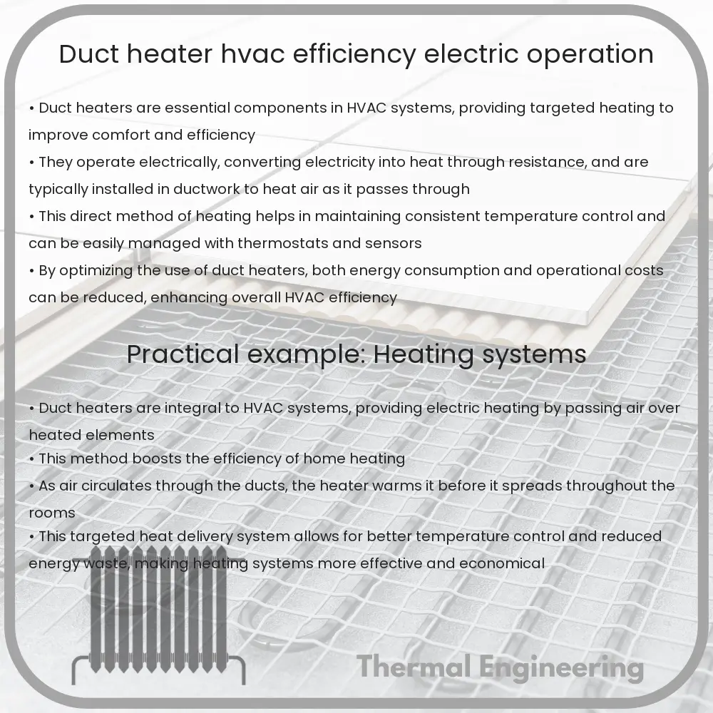 Duct Heater | HVAC Efficiency & Electric Operation