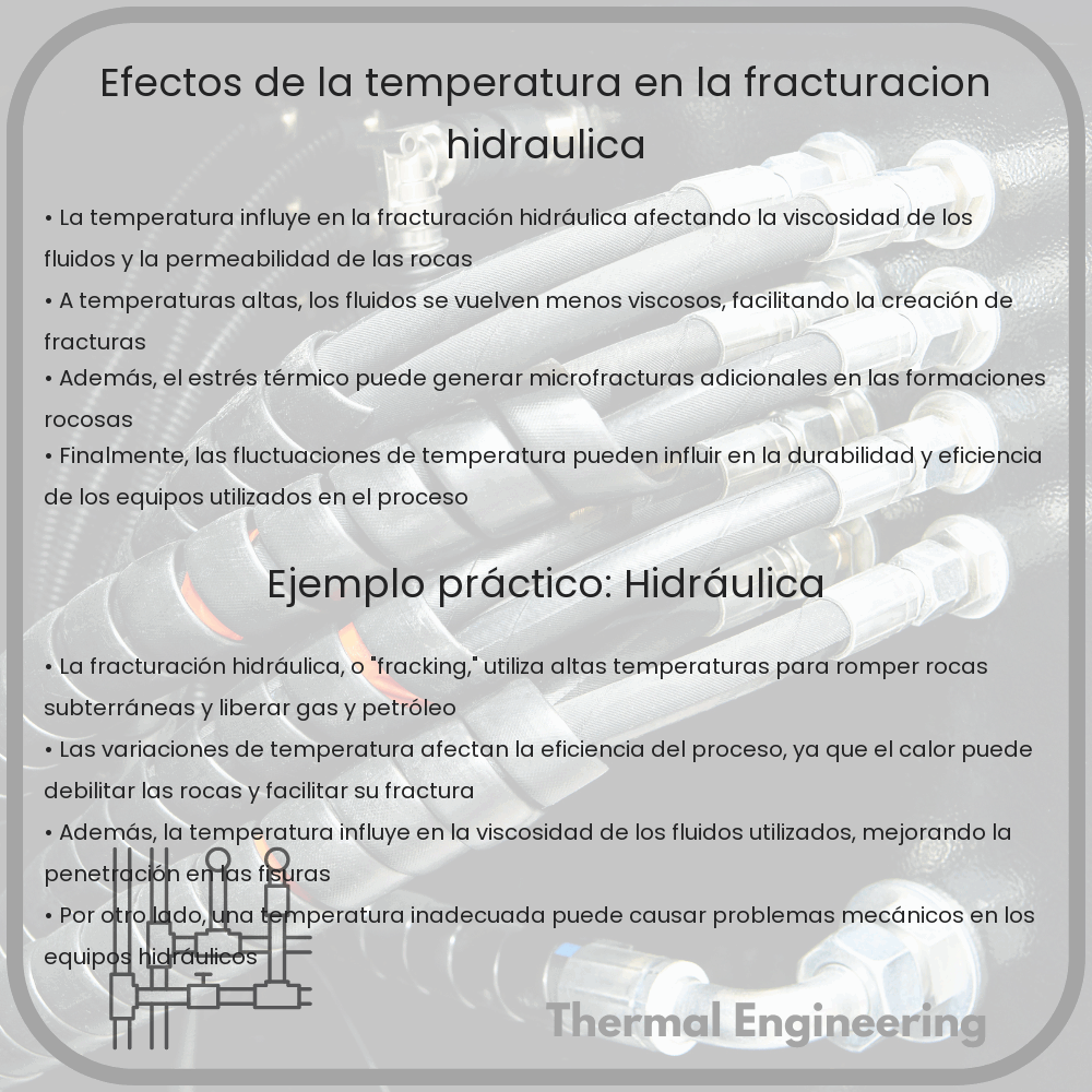 Efectos de la temperatura en la fracturación hidráulica