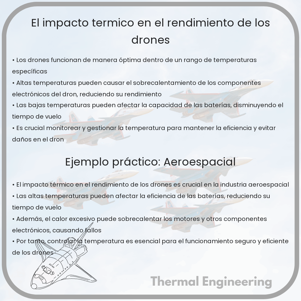 El impacto térmico en el rendimiento de los drones